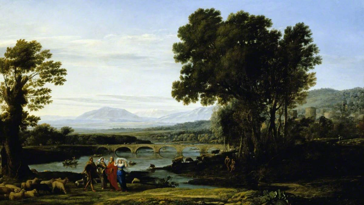 Paesaggio fluviale con Giacobbe, Labano e le figlie - National Trust for Places of Historic Interest or Natural Beauty